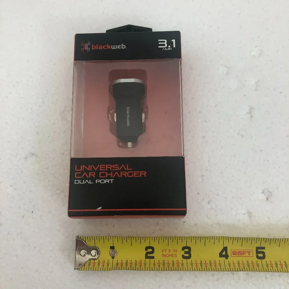 Blackweb Universal Car Chargers Feature Dual USB Ports and Provide 3.1 amps